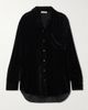 THE ROW Gavina ribbed velvet shirt - 1