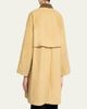 THE ROW Ina Corduroy Collar Single-Breasted Car Coat - 3