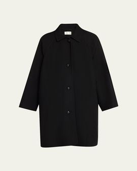 THE ROW Ina Wool-Cashmere Single-Breasted Car Coat