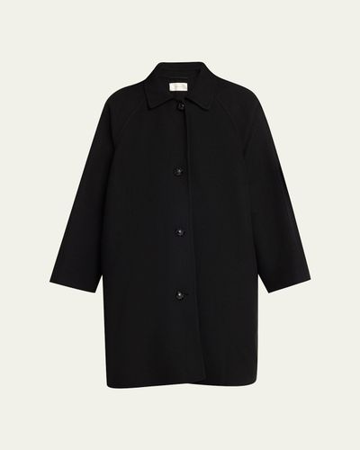 THE ROW Ina Wool-Cashmere Single-Breasted Car Coat