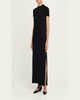 THE ROW Kalmia Short-Sleeve Textured Silk Buttoned Maxi Dress - 4