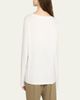 THE ROW Kalto Scoop-Neck Cotton Jersey Long-Sleeve T-Shirt - 3