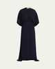 THE ROW Koralie Silk Chiffon Capelet Maxi Dress - 1