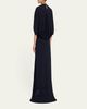 THE ROW Koralie Silk Chiffon Capelet Maxi Dress - 3