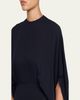 THE ROW Koralie Silk Chiffon Capelet Maxi Dress - 5