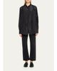 The Row Lula Silk Taffeta Button-Down Top - 2