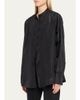 The Row Lula Silk Taffeta Button-Down Top - 4