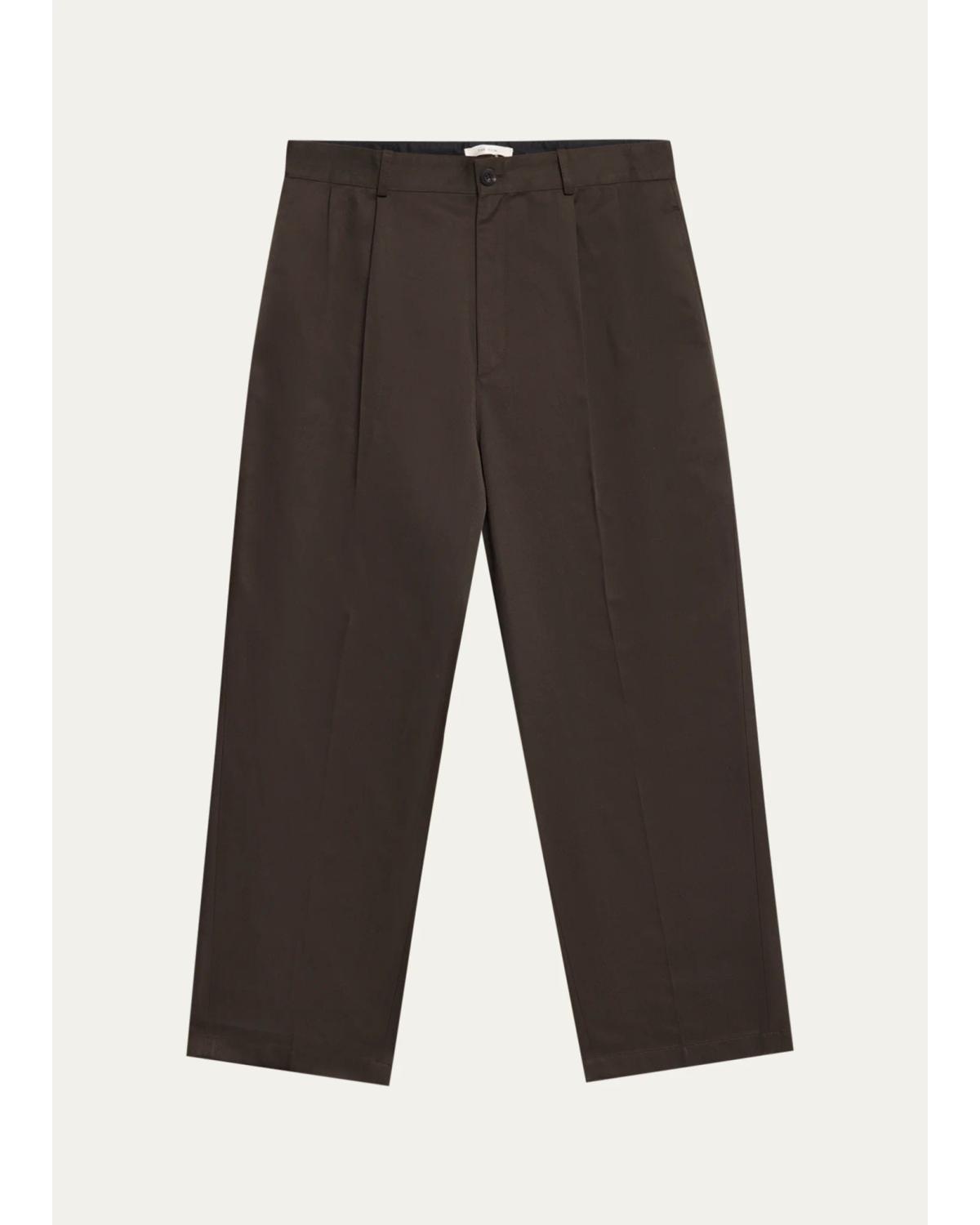 The Row Men's Front-Crease Straight Leg Pants