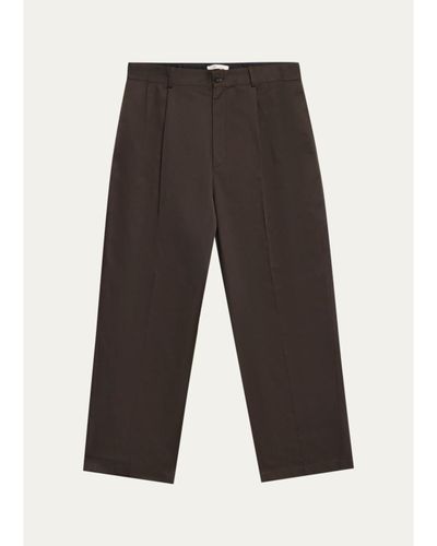 The Row Men's Front-Crease Straight Leg Pants