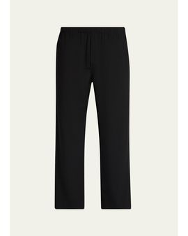 The Row Men's Pascale Wool Twill Pull-On Pants