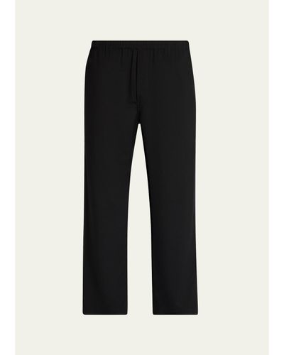 The Row Men's Pascale Wool Twill Pull-On Pants