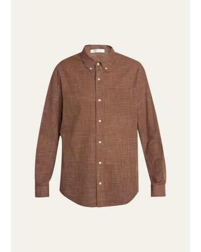 The Row Men's Pompeo Cotton Check Sport Shirt