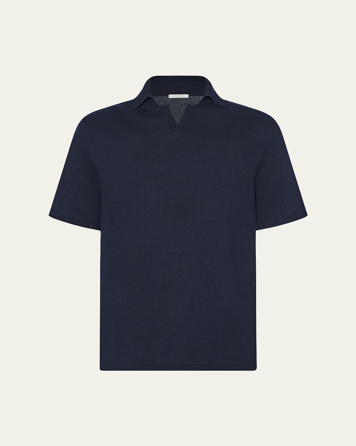 THE ROW Men's Savane Cotton-Cashmere Polo Shirt