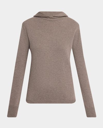 THE ROW Missa Cashmere Knit Hooded Sweater