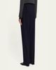 THE ROW Mune Double-Pleated Wool Straight-Leg Pants - 3