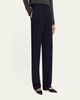 THE ROW Mune Double-Pleated Wool Straight-Leg Pants - 4