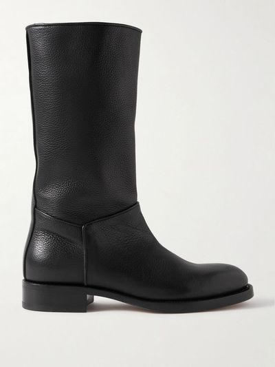 THE ROW Nobilis textured-leather boots
