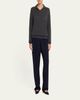 THE ROW Oashi Cashmere Knit Polo Top - 2