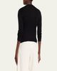 THE ROW Octavo Funnel-Neck Silk Rib Long-Sleeve Top - 3