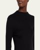 THE ROW Octavo Funnel-Neck Silk Rib Long-Sleeve Top - 5