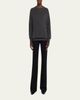 THE ROW Odelle Cashmere Knit Oversized Crewneck Top - 2