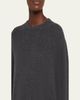 THE ROW Odelle Cashmere Knit Oversized Crewneck Top - 5