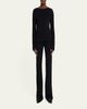 THE ROW Omiko Cotton-Linen Knit Long-Sleeve Top - 2