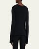 THE ROW Omiko Cotton-Linen Knit Long-Sleeve Top - 3