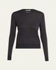 THE ROW Ondre Cashmere-Silk Knit V-Neck Top - 1