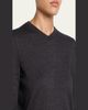 THE ROW Ondre Cashmere-Silk Knit V-Neck Top - 5