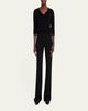 THE ROW Orchidea Cashmere Knit V-Neck Top - 2