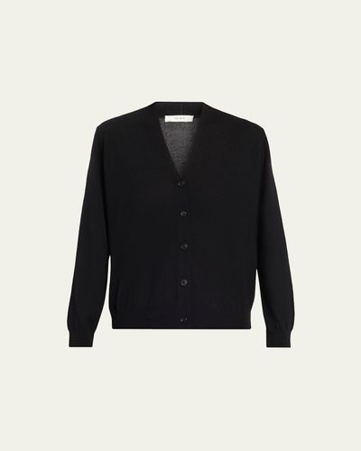 THE ROW Otie Cashmere V-Neck Cardigan