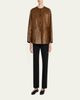 THE ROW Quintus Leather Single-Breasted Jacket - 2