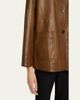 THE ROW Quintus Leather Single-Breasted Jacket - 5