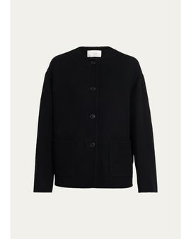 The Row Quintus Wool-Cashmere Single-Breasted Jacket