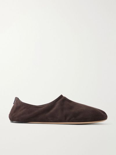 THE ROW Stellene suede flats