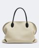 The Row The Row Agnes 15 leather-trimmed canvas tote bag - 1