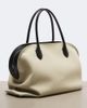 The Row The Row Agnes 15 leather-trimmed canvas tote bag - 5