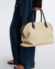 The Row The Row Agnes 15 leather-trimmed canvas tote bag - 8