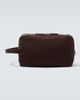 The Row The Row Astra leather-trimmed canvas pouch - 1