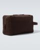 The Row The Row Astra leather-trimmed canvas pouch - 5