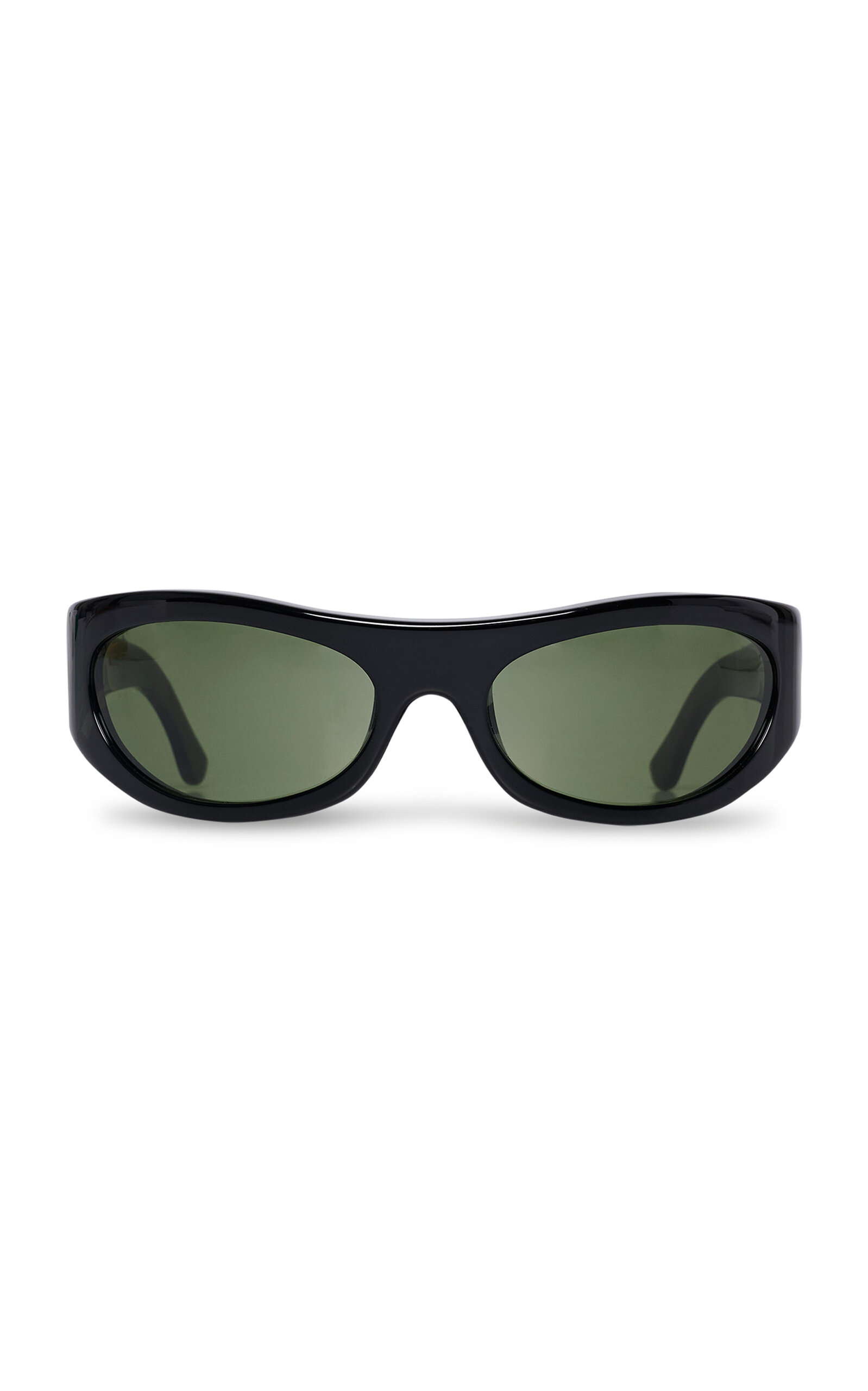 The Row The Row B CurvedFrame Acetate Sunglasses
