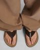 The Row The Row Beach leather-trimmed suede thong sandals - 2
