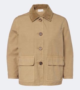The Row The Row Benka corduroy-trimmed cotton jacket