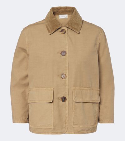 The Row The Row Benka corduroy-trimmed cotton jacket