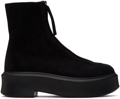 The Row The Row Black Zipped I Boots