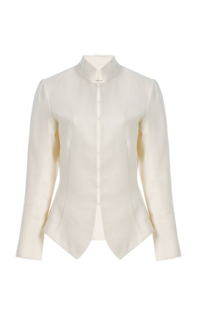 The Row The Row Brianda RawEdge Linen Jacket