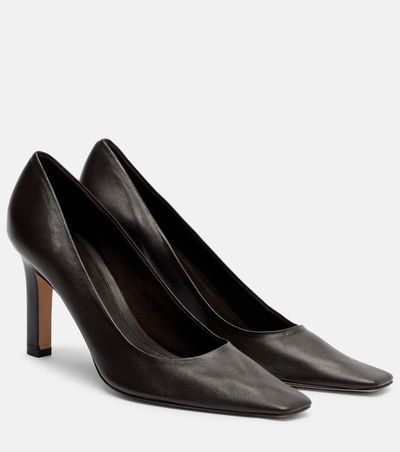 The Row The Row Carla 80 leather pumps