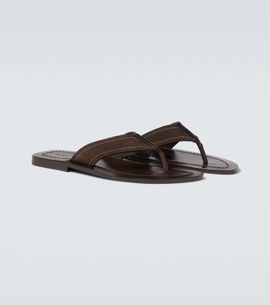 The Row The Row Dan suede thong sandals