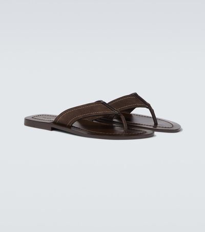 The Row The Row Dan suede thong sandals